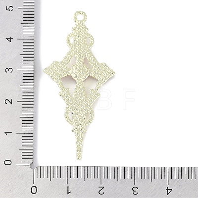 Rack Plating Alloy Enamel Pendants PALLOY-F018-29G-01-1