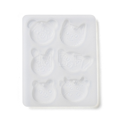 Rabbit/Dragon/Cat Pendant DIY Silhouette Silicone Mold X1-DIY-K073-09B-1