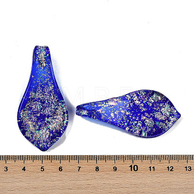 Lampwork Big Pendants FOIL-K003-01E-1