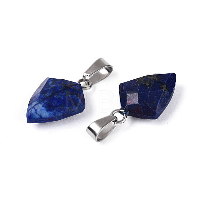Natural Lapis Lazuli Pendants G-N349-18P-02-1