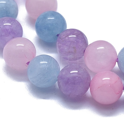 Natural Aquamarine & Rose Quartz & Amethyst Beads Strands G-D0013-68-1