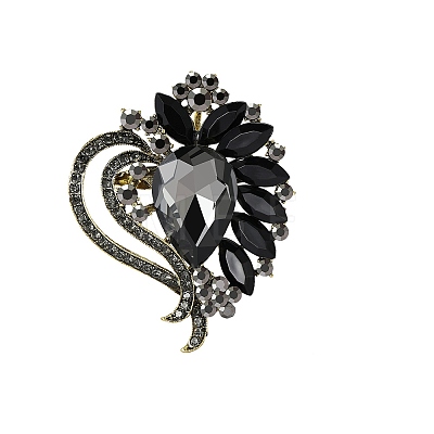 Alloy Rhinestone Brooch for Backpack Clothes PW-WG8AC7E-05-1