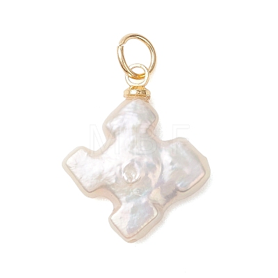 Natural Baroque Keshi Pearl Pendants PALLOY-JF04919-02-1