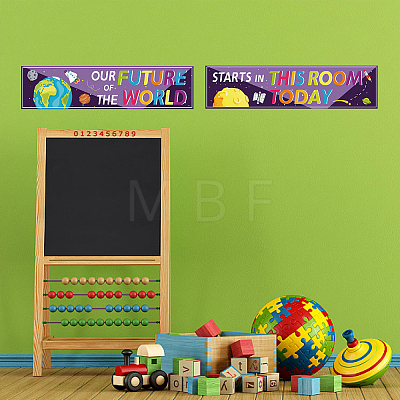 Paper Hanging Banner Classroom Decoration AJEW-WH0340-002-1