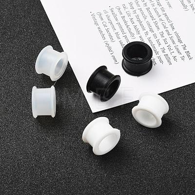 6Pcs 3 Colors Pulley Silicone Ear Gauges Flesh Tunnels Plugs FIND-YW0001-18E-1