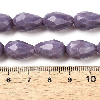 Opaque Solid Color Imitation Jade Beads Strands EGLA-N013-P10mm-D09-1