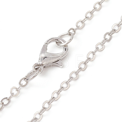 Brass Cable Chain Necklaces NJEW-JN04511-09-1