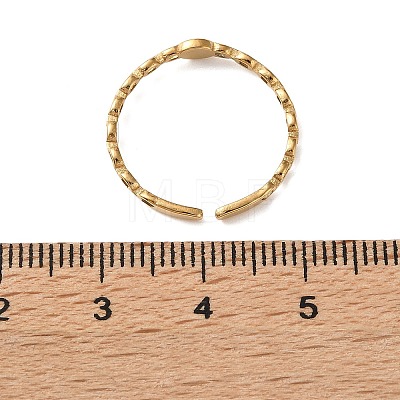 304 Stainless Steel Cuff Open Rings SA-CBAD22F-01G-B-1