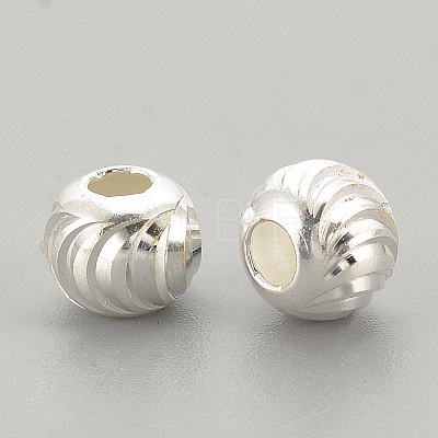 925 Sterling Silver Beads X-STER-S002-16-4mm-1