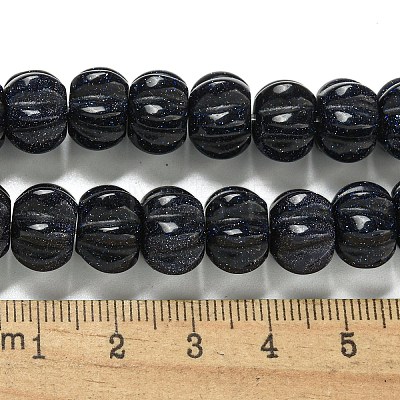 Synthetic Blue Goldstone Beads Strands G-G142-A10-01-1