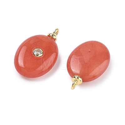 Dyed Natural White Jade Pendants KK-C251-01B-01-1