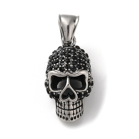 304 Stainless Steel Pendants STAS-D014-09AS-01-1