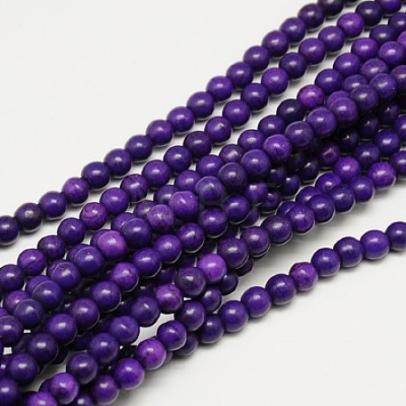 Synthetic Turquoise Beads Strands TURQ-G106-8mm-02M-1