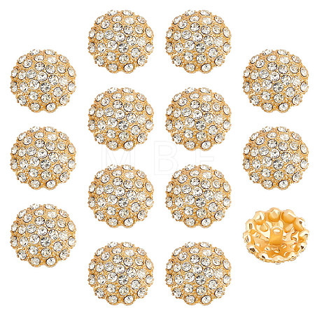 14pcs 1-Hole Alloy Shank Button FIND-FG0003-17B-1
