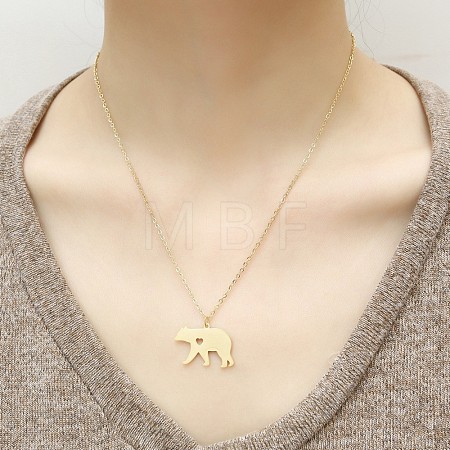 304 Stainless Steel Pendant Necklaces for Women FS-WGD2842-01-1