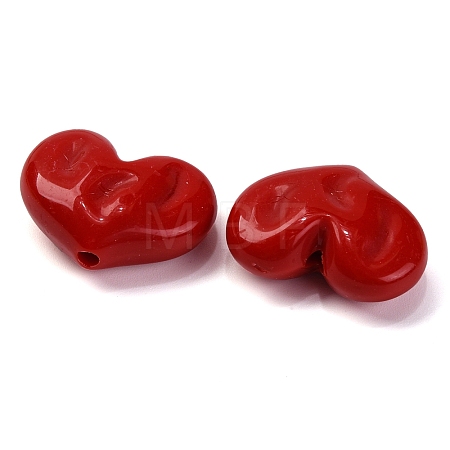 Opaque Acrylic Beads OACR-Z013-33B-1