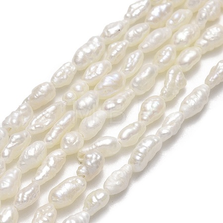 Natural Cultured Freshwater Pearl Beads Strands PEAR-J006-05A-1