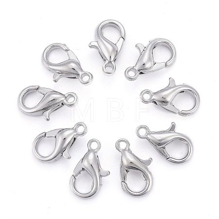 Zinc Alloy Lobster Claw Clasps X-E103-1