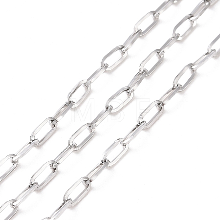 Tarnish Resistant 304 Stainless Steel Cable Chains CHS-C002-03P-05-1