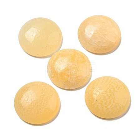 Natural Yellow Jade Cabochons G-C115-02A-31-1