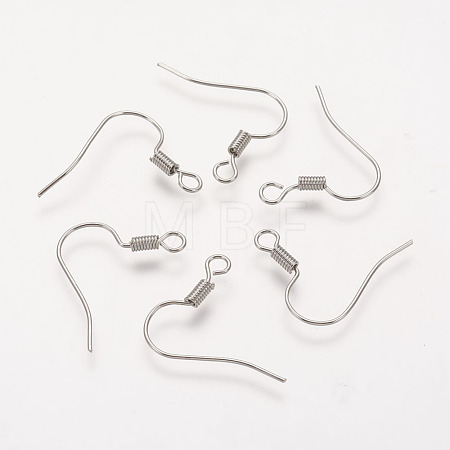 Brass Earring Hooks KK-Q363-P-NF-1