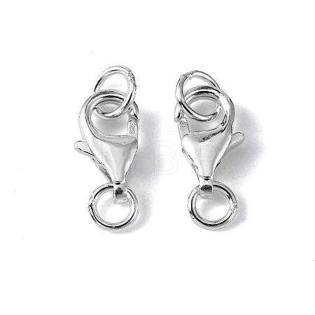 925 Sterling Silver Lobster Claw Clasps STER-I010-9mm-1
