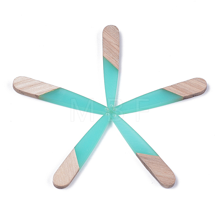 Resin & Wood Pendants X-RESI-S358-40D-1