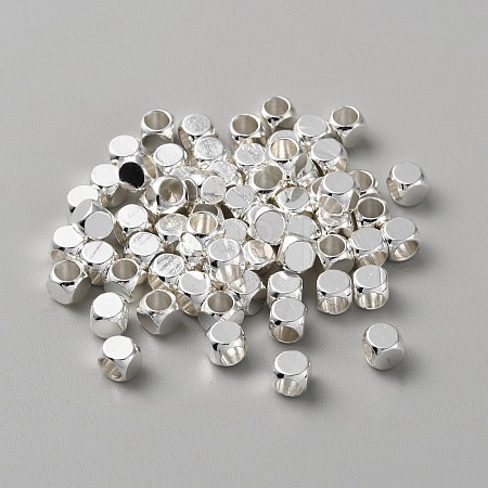 Cube Brass Beads KK-WH0081-64C-1