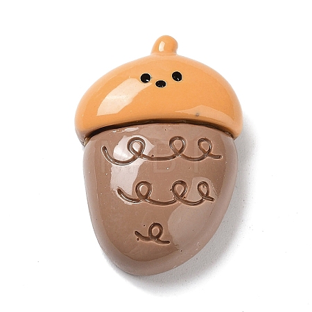 Autumn Theme Opaque Resin Cabochons CRES-A055-01E-1