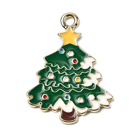 Christmas Alloy Enamel Pendants FIND-Z103-03G-02-1