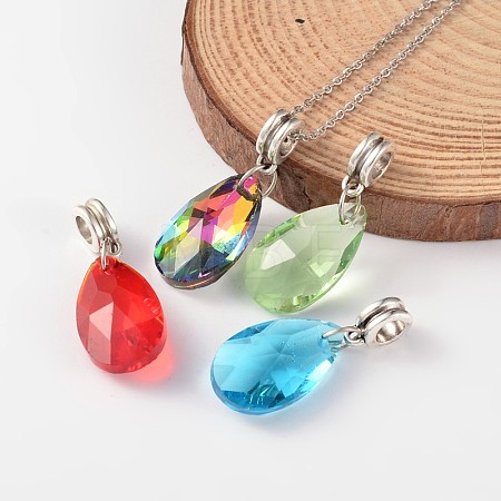 Glass European Dangle Charms PALLOY-JF00114-1