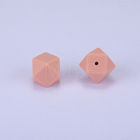 Hexagonal Silicone Focal Beads LS-SI-JX0020A-74-1