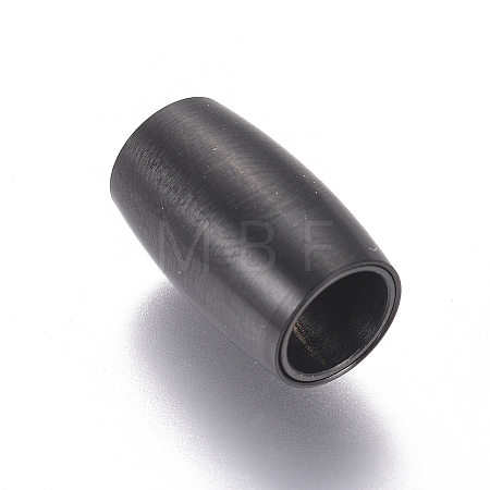 304 Stainless Steel Magnetic Clasps with Glue-in Ends STAS-I120-57B-B-1
