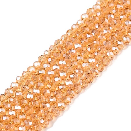 Electroplate Glass Beads Strands EGLA-A044-T1mm-A23-1
