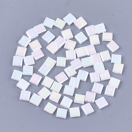 2-Hole Opaque Glass Seed Beads SEED-S023-28C-05-1