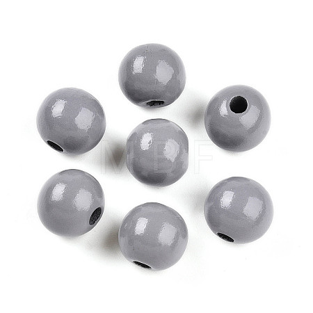 Painted Natural Wood Beads WOOD-A018-16mm-10-1