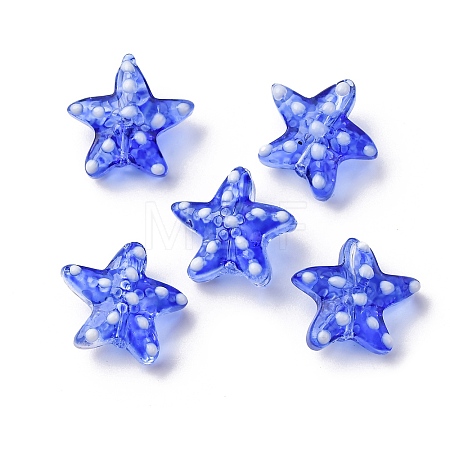 Handmade Lampwork Beads Strands LAMP-I027-09H-1