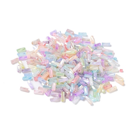 370Pcs 10G Glass Twist Bugle Beads GLAA-V001-03-1