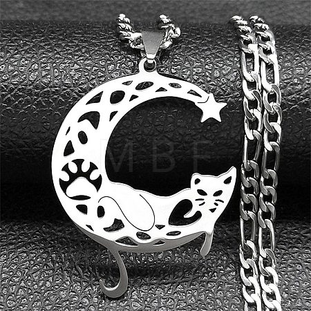 Non-Tarnish 304 Stainless Steel Necklaces NJEW-Q338-07P-1