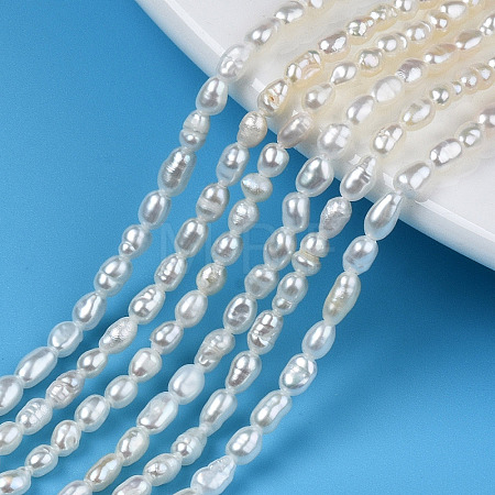 Natural Cultured Freshwater Pearl Beads Strands PEAR-N012-02I-1