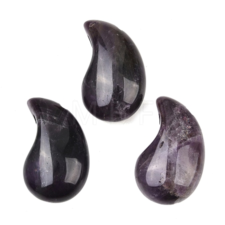Natural Banded Amethyst Pendants G-B195-03K-1