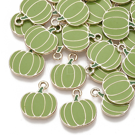 Autumn Theme Alloy Enamel Pendants LS-FIND-N048-025B-1