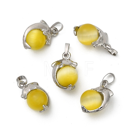 Cat Eye Ball Pendants CE-NH0001-01P-05-1