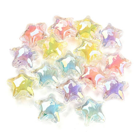 Transparent Acrylic Beads OACR-P023-09-1