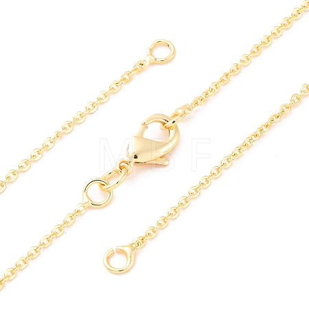 Brass Cable Chain Necklace Making X-NJEW-D302-78G-1