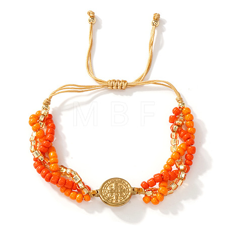 Adjustable Brass Link Bracelets FL7524-3-1