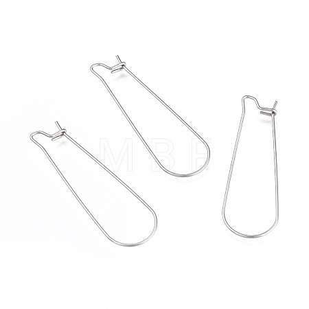 Tarnish Resistant 304 Stainless Steel Hoop Earring Finding X-STAS-E464-05P-1