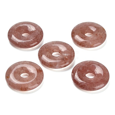 Natural Strawberry Quartz Pendants G-F831-A11-1