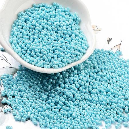 Opaque Colours Glass Seed Beads SEED-A033-06J-1