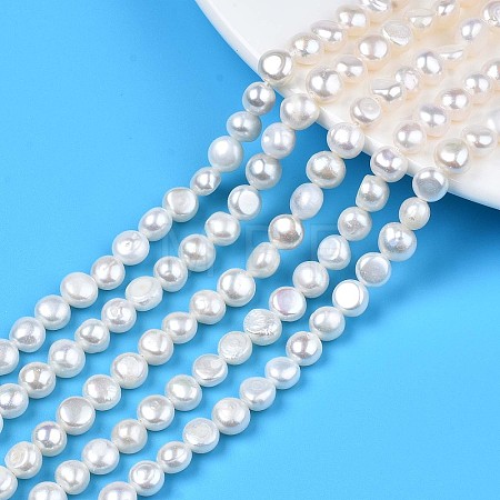 Natural Cultured Freshwater Pearl Beads Strands PEAR-N014-07C-1